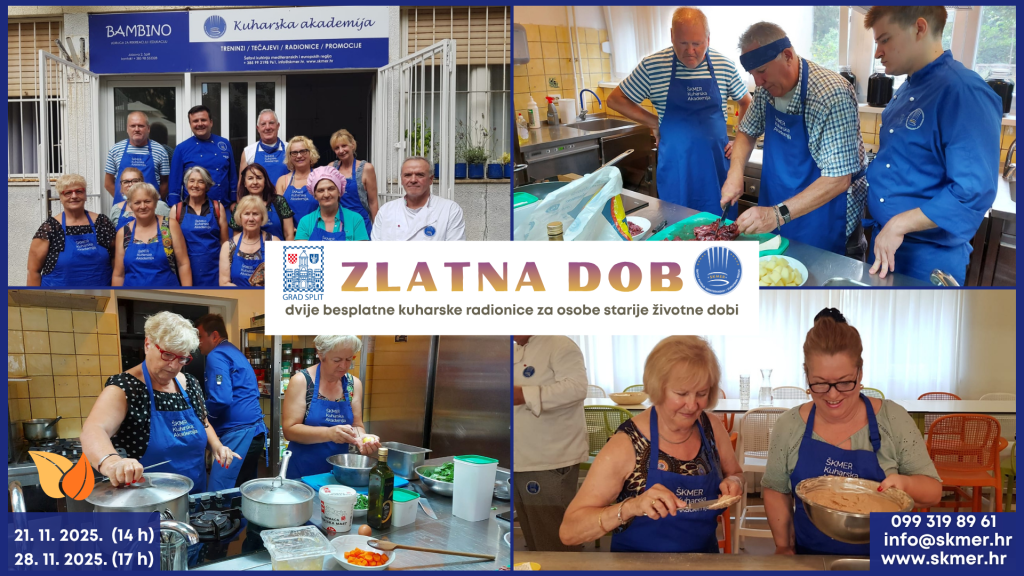 ZLATNA DOB!: Besplatne kuharske radionice za osobe starije životne dobi....prijavite se