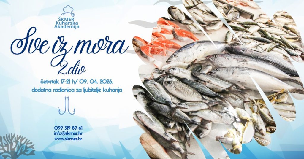 Tečaj za ljubitelje kuhanja: SVE IZ MORA, BEZ UMORA – No2